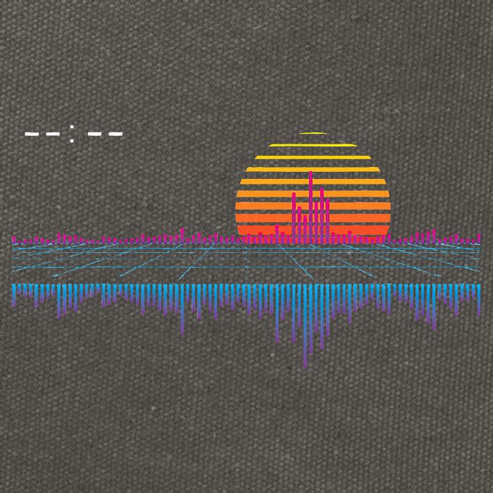 Retrowave Synthwave Vaporwave Sunset Aesthetic Cotton Canvas Backpack