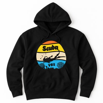 Retro Scuba Vbs 2024 Underwater Jesus Christian Bible Hoodie