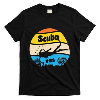 Retro Scuba Vbs 2024 Underwater Jesus Christian Bible T-Shirt