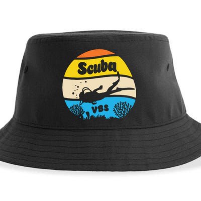 Retro Scuba Vbs 2024 Underwater Jesus Christian Bible Sustainable Bucket Hat