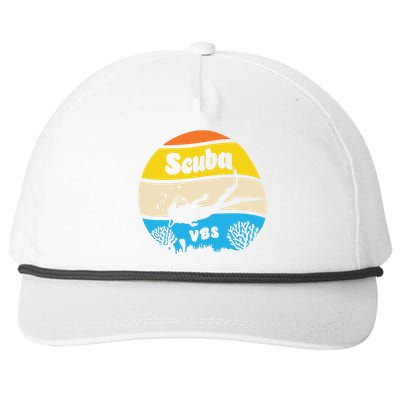 Retro Scuba Vbs 2024 Underwater Jesus Christian Bible Snapback Five-Panel Rope Hat