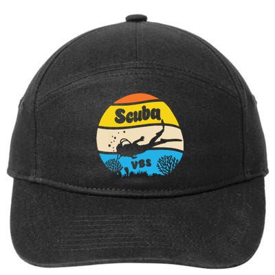 Retro Scuba Vbs 2024 Underwater Jesus Christian Bible 7-Panel Snapback Hat