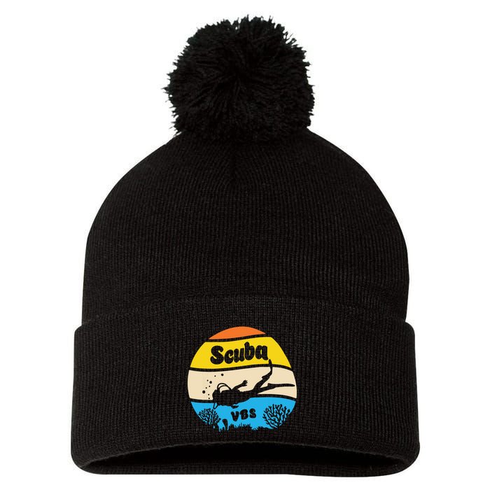Retro Scuba Vbs 2024 Underwater Jesus Christian Bible Pom Pom 12in Knit Beanie