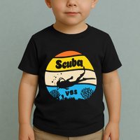 Retro Scuba Vbs 2024 Underwater Jesus Christian Bible Toddler T-Shirt