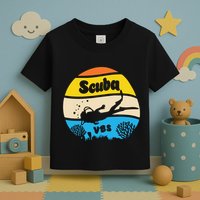 Retro Scuba Vbs 2024 Underwater Jesus Christian Bible Toddler T-Shirt