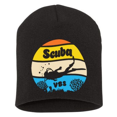 Retro Scuba Vbs 2024 Underwater Jesus Christian Bible Short Acrylic Beanie