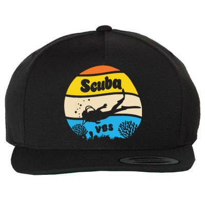 Retro Scuba Vbs 2024 Underwater Jesus Christian Bible Wool Snapback Cap