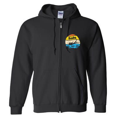 Retro Scuba Vbs 2024 Underwater Jesus Christian Bible Full Zip Hoodie