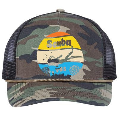 Retro Scuba Vbs 2024 Underwater Jesus Christian Bible Retro Rope Trucker Hat Cap