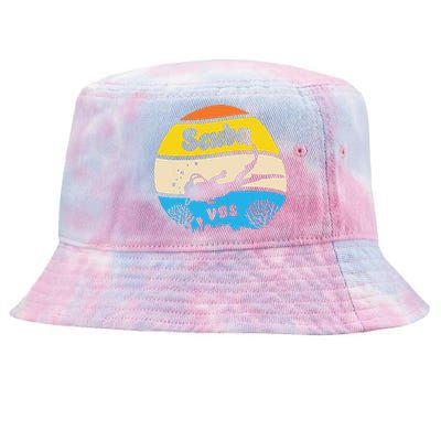 Retro Scuba Vbs 2024 Underwater Jesus Christian Bible Tie-Dyed Bucket Hat