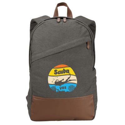 Retro Scuba Vbs 2024 Underwater Jesus Christian Bible Cotton Canvas Backpack