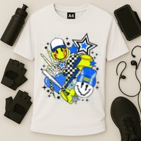 retro softball Vibes Funny softball Smile Face Meme Performance Shirt