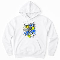 retro softball Vibes Funny softball Smile Face Meme Hoodie