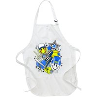 retro softball Vibes Funny softball Smile Face Meme Apron