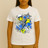 retro softball Vibes Funny softball Smile Face Meme T-Shirt