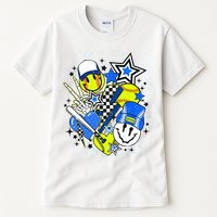 retro softball Vibes Funny softball Smile Face Meme Tall T-Shirt