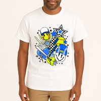 retro softball Vibes Funny softball Smile Face Meme Tall T-Shirt