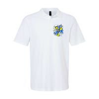 retro softball Vibes Funny softball Smile Face Meme Polo