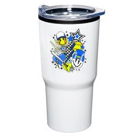 retro softball Vibes Funny softball Smile Face Meme Tumbler