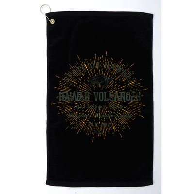 Retro Style Vintage Hawaii Volcanoes National Park Meaningful Gift Golf Towel