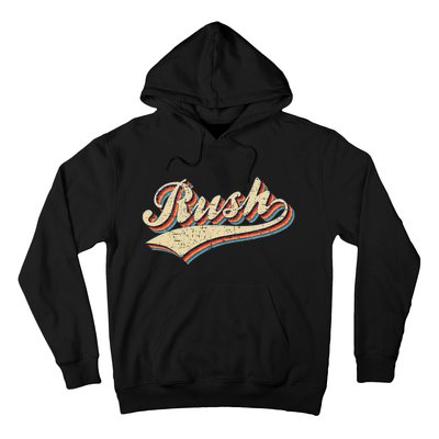 Rush Surname Vintage Retro Gifts Rush Hoodie