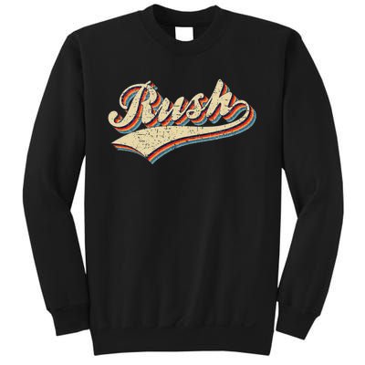 Rush Surname Vintage Retro Gifts Rush Sweatshirt