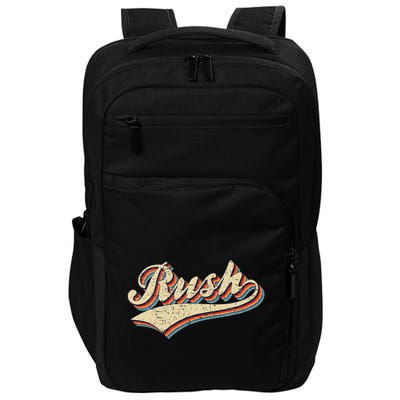 Rush Surname Vintage Retro Gifts Rush Impact Tech Backpack