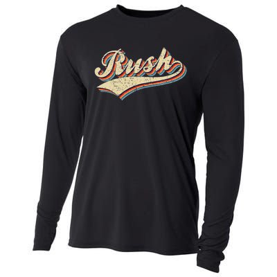 Rush Surname Vintage Retro Gifts Rush Cooling Performance Long Sleeve Crew