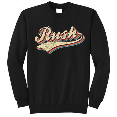 Rush Surname Vintage Retro Gifts Rush Tall Sweatshirt