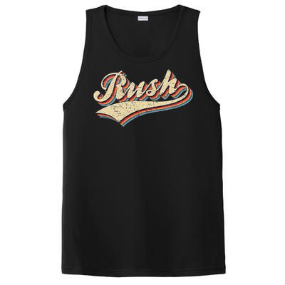 Rush Surname Vintage Retro Gifts Rush PosiCharge Competitor Tank