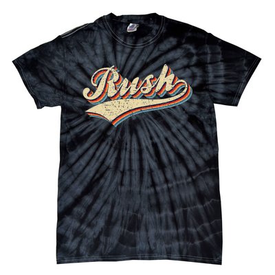 Rush Surname Vintage Retro Gifts Rush Tie-Dye T-Shirt