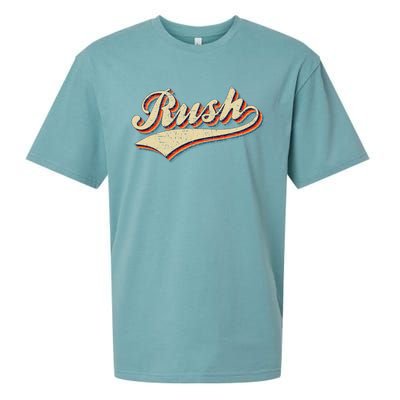 Rush Surname Vintage Retro Gifts Rush Sueded Cloud Jersey T-Shirt