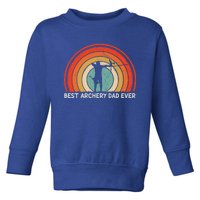 Retro Style Vintage Best Archery Dad Ever Father's Day Gift Toddler Sweatshirt