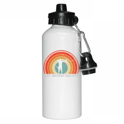 Retro Style Vintage Best Archery Dad Ever Father's Day Gift Aluminum Water Bottle