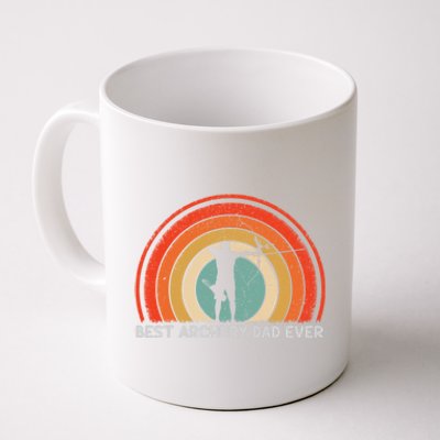 Retro Style Vintage Best Archery Dad Ever Father's Day Gift Coffee Mug