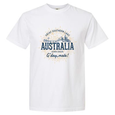 Retro Style Vintage Australia Gift Garment-Dyed Heavyweight T-Shirt