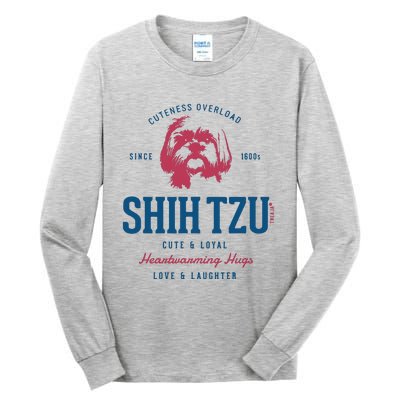 Retro Styled Vintage Shih Tzu Tall Long Sleeve T-Shirt