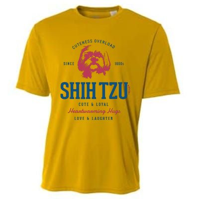 Retro Styled Vintage Shih Tzu Cooling Performance Crew T-Shirt