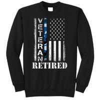 Retired Sailor Veteran Gift Retirement Soldier Patriotic Flag Gift Sweatshirt