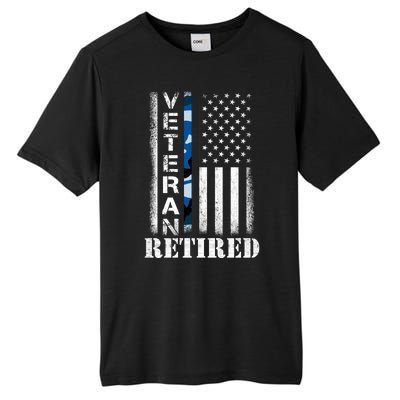 Retired Sailor Veteran Gift Retirement Soldier Patriotic Flag Gift Tall Fusion ChromaSoft Performance T-Shirt