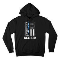 Retired Sailor Veteran Gift Retirement Soldier Patriotic Flag Gift Tall Hoodie