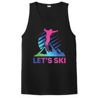 Retro Ski Vintage 80s 90s Skiing Outfit PosiCharge Competitor Tank