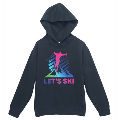 Retro Ski Vintage 80s 90s Skiing Outfit Urban Pullover Hoodie