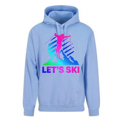 Retro Ski Vintage 80s 90s Skiing Outfit Unisex Surf Hoodie