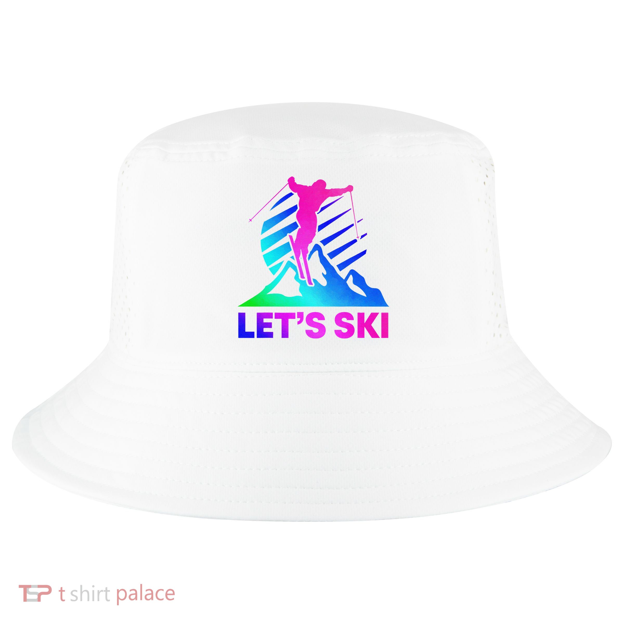 Retro Ski Vintage 80s 90s Skiing Outfit Cool Comfort Performance Bucket Hat