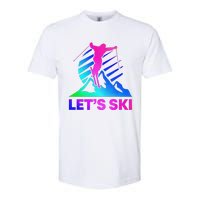 Retro Ski Vintage 80s 90s Skiing Outfit Softstyle CVC T-Shirt