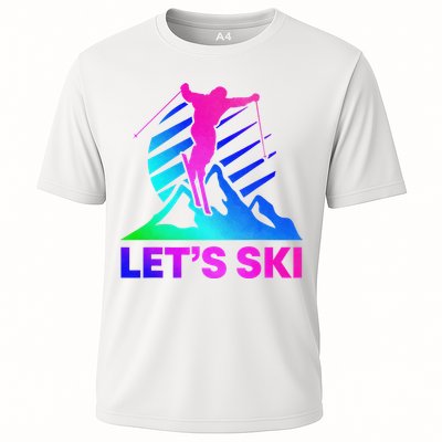Retro Ski Vintage 80s 90s Skiing Outfit Performance Shirt