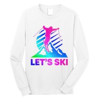 Retro Ski Vintage 80s 90s Skiing Outfit Long Sleeve Shirt