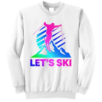 Retro Ski Vintage 80s 90s Skiing Outfit Sweatshirt