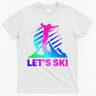Retro Ski Vintage 80s 90s Skiing Outfit T-Shirt
